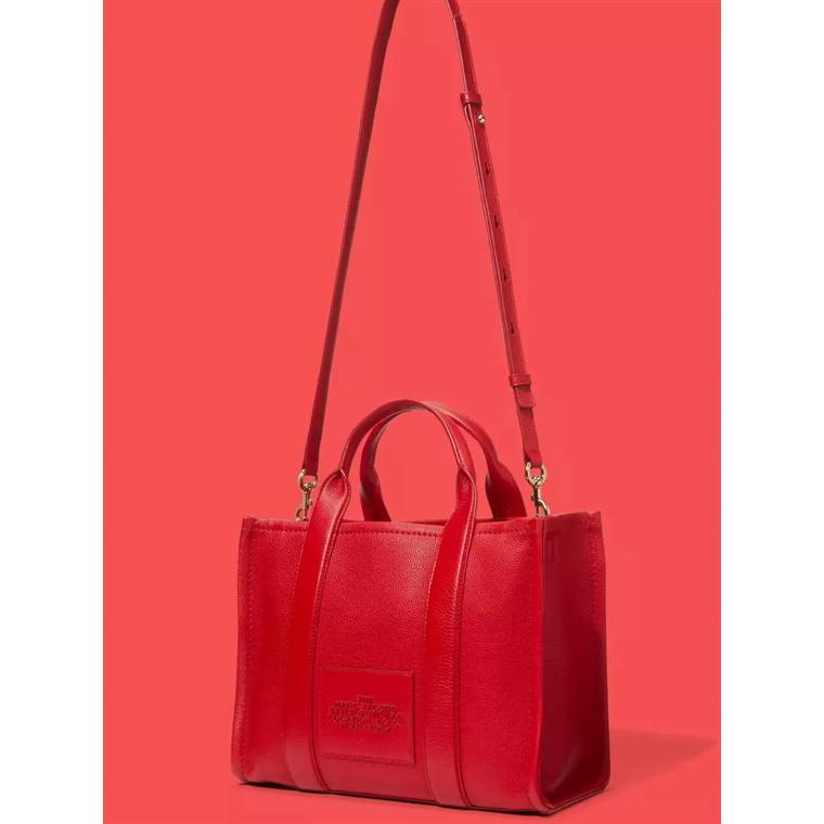 Marc Jacobs The Medium Leather Tote Bag, True Red  